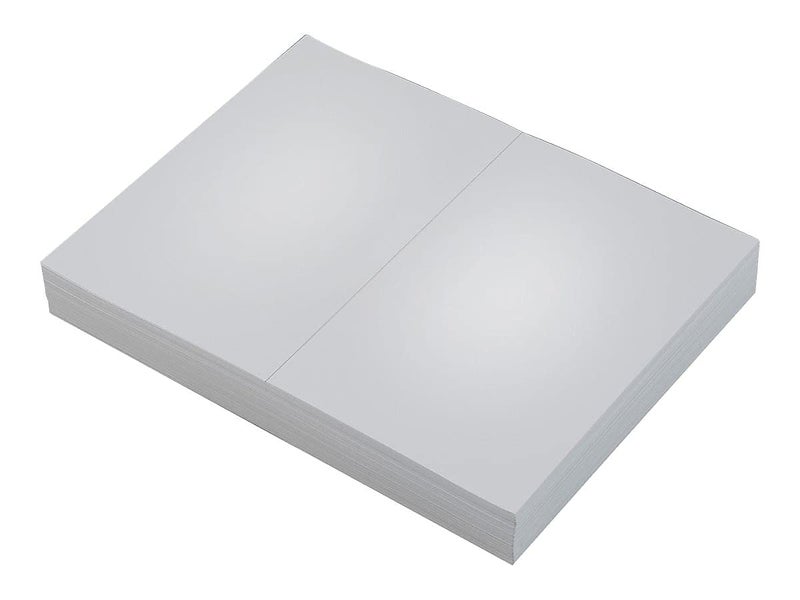 TOPS Laser Cut Sheet Paper, Perforated 5-1/2 Inches from Bottom, 20 Pound, 8.5 x 11 Inches, 500 Sheets, White (05020) - Image 1